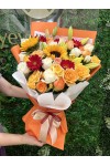 ရောင်စုံပန်းစည်း Assorted Mixed Fresh Flower FFB102