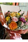 ရောင်စုံပန်းစည်း Assorted Mixed Fresh Flower FFB114