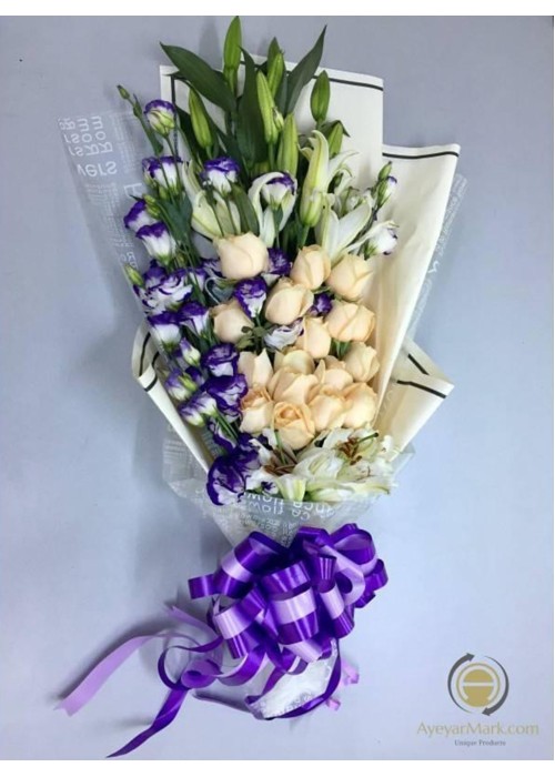 ရောင်စုံပန်းစည်း Assorted Mixed Fresh Flower FFB115