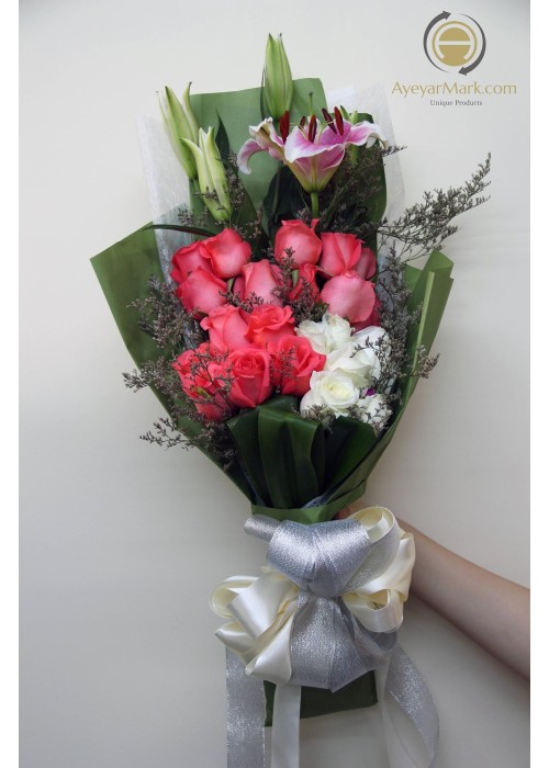 ရောင်စုံပန်းစည်း Assorted Mixed Fresh Flower FFB119