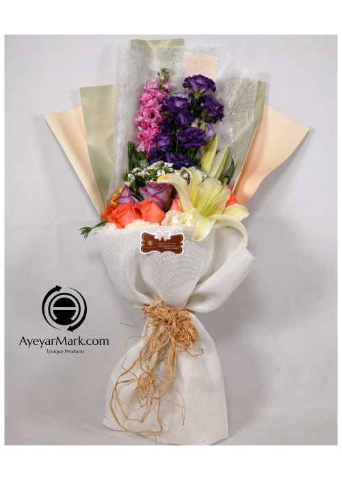 ရောင်စုံပန်းစည်း Assorted Mixed Fresh Flower FFB125