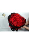 နှင်းဆီပန်း ပန်းစည်း Fresh Flower Rose Bouquet Approx 50 roses FFB133