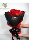 နှင်းဆီပန်း ပန်းစည်း Fresh Flower Rose Bouquet Approx 50 roses FFB133