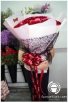 နှင်းဆီပန်း ပန်းစည်း Fresh Flower Rose Bouquet Approx 70 roses FFB137
