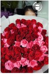 နှင်းဆီပန်း ပန်းစည်း Fresh Flower Rose Bouquet Approx 70 roses FFB137