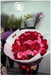 နှင်းဆီပန်း ပန်းစည်း Fresh Flower Rose Bouquet Approx 70 roses FFB137