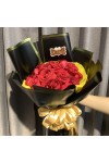 နှင်းဆီပန်း ပန်းစည်း Fresh Flower Bouquet approx 30 roses FFB139