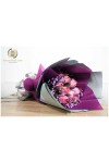 ကျူလစ်ပန်း ပန်းစည်း Imported Tulip Fresh Flower Bouquet approx 10 Tulip Flowers FFB140