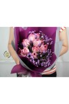 ကျူလစ်ပန်း ပန်းစည်း Imported Tulip Fresh Flower Bouquet approx 10 Tulip Flowers FFB140