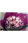 ကျူလစ်ပန်း ပန်းစည်း Imported Tulip Fresh Flower Bouquet approx 10 Tulip Flowers FFB140