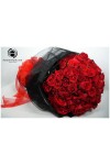 နှင်းဆီပန်း ပန်းစည်း Fresh Flower Rose Bouquet Approx 80 roses FFB145