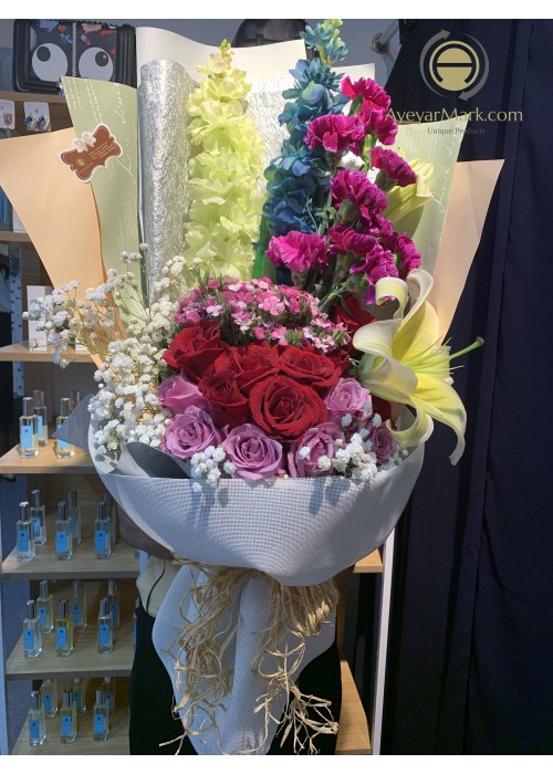 ရောင်စုံပန်းစည်း Assorted Mixed Fresh Flower FFB148