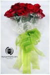 နှင်းဆီပန်း ပန်းစည်း Fresh Flower Bouquet Plain Design approx 30 roses FFB151