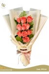 နှင်းဆီပန်း ပန်းစည်း Fresh Flower Bouquet approx 10 roses FFB164