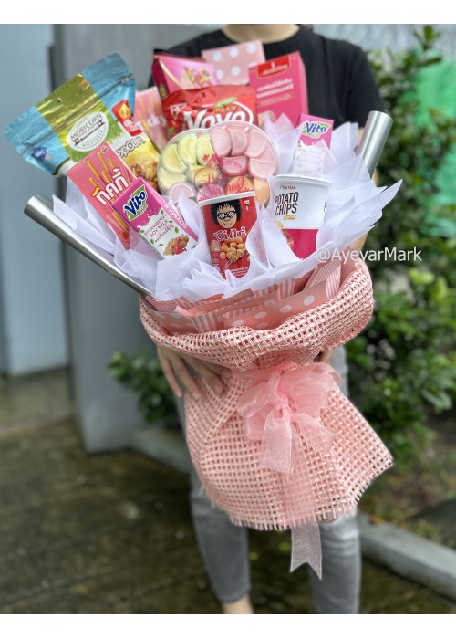 မုန့်ပန်းစည်း Assorted Snack Bouquet SNTFB101