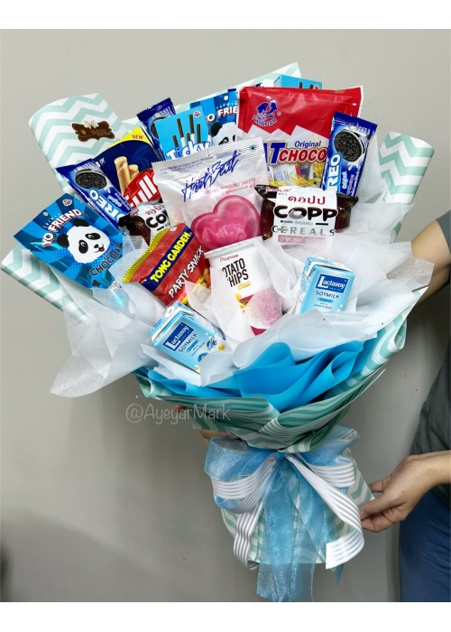 မုန့်ပန်းစည်း Assorted Snack Bouquet SNTFB102