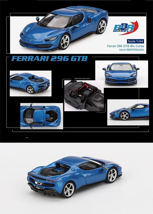 BBR Ferrari 296 GTB 2024 Blu Corsa