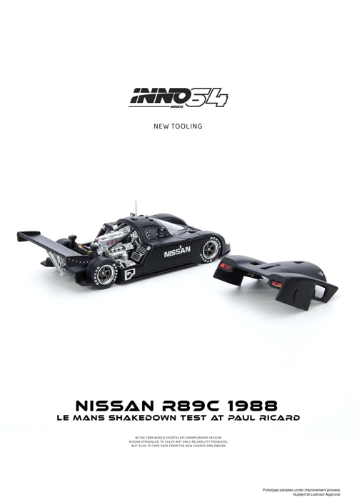INNO64 NISSAN R89C LE MANS SHAKEDOWN TEST AT PAUL RICARD1988IN64-R89C-LMT1988 (1:64)