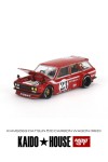 MINIGT + KAIDO HOUSE Datsun 510 Wagon CARBON FIBER V2 KHMG063 Red (1:64)