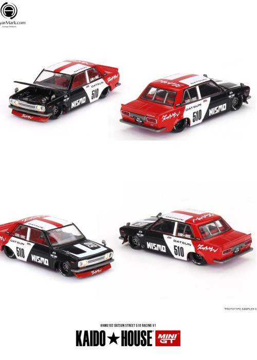 MINIGT + KAIDO HOUSE Datsun Street 510 Racing V1 Nismo KHMG102 (1:64)