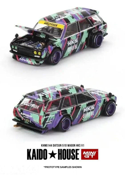 KAIDOHOUSE x MINI GT Datsun KAIDO 510 Wagon HKS V1