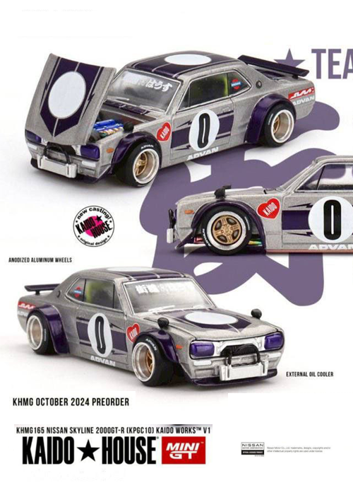 KAIDOHOUSE x MINI GT Nissan Skyline 2000GT-R (KPGC10) Kaido Works V1