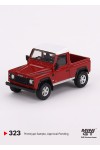 MINIGT Land Rover Defender 90 Pickup Masai Red MGT00323 -CH (1:64)