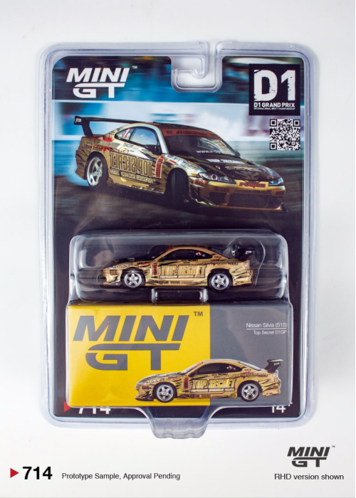MINIGT Nissan Silvia (S15) Top Secret D1GP MGT00714-BL (Blister Packaging) (1:64)