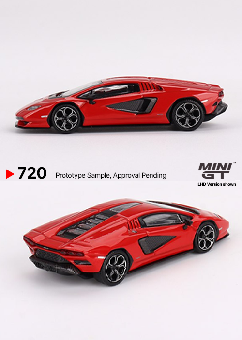 MINI GT Lamborghini Countach LPI 800-4 Rosso Mars MGT00720-CH (1:64)