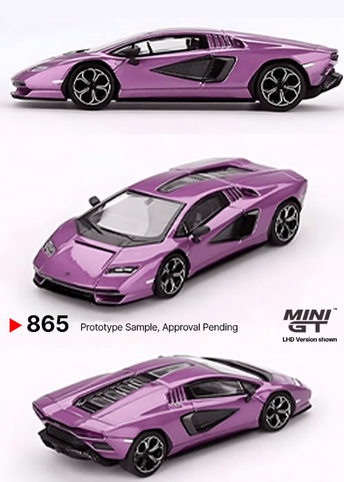 MINI GT Lamborghini Countach LPI 800-4 Viola 30th