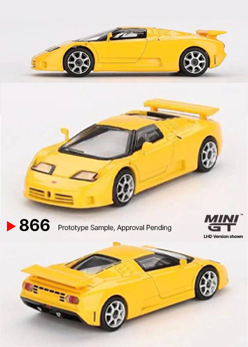 MINI GT Bugatti EB110 Super Sport Giallo Bugatti