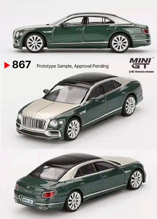 MINI GT Bentley Flying Spur White Sand Verdant