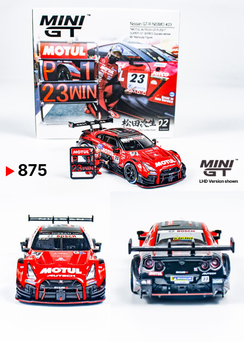 MINIGT Nissan GT-R NISMO #23 MOTUL AUTECH GT-R 2021 MGT00875-L (1:64)