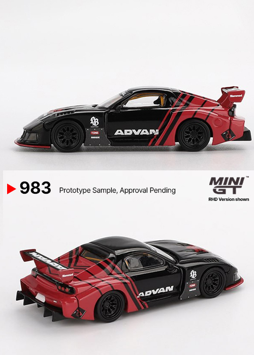 MINIGT Mazda RX-7 LB-Super Silhouette Advan MGT00983-CH (1:64)