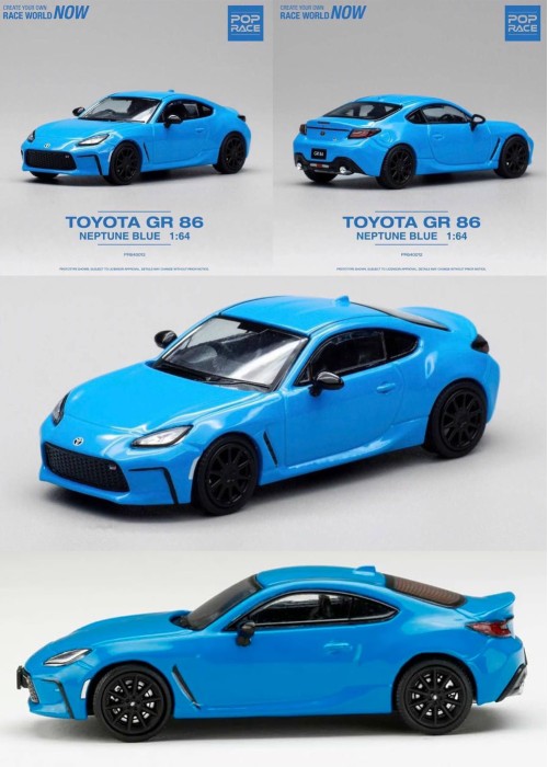 Pop Race Toyota GR86 Neptune Blue