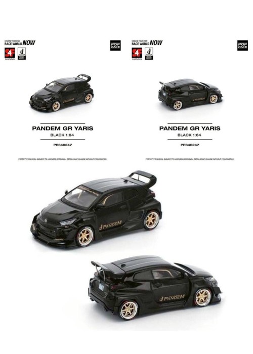 Pop Race Pandem GR Yaris Black