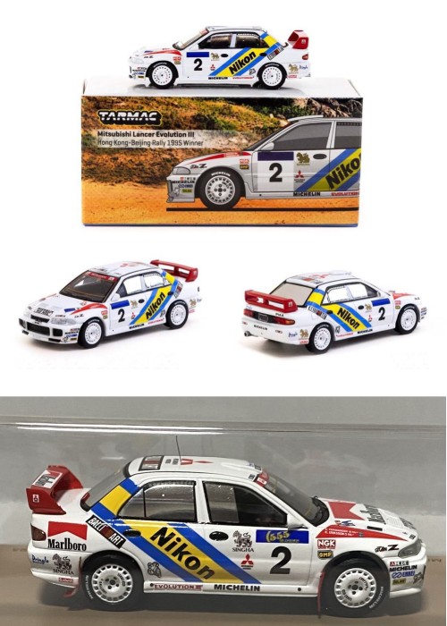 Tarmac Works Mitsubishi Lancer Evolution III Hong Kong-Beijing Rally 1995